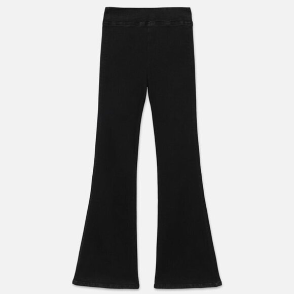Frame Jetset Flare Pants Noir Super Stretch High Rise Flare Wide Leg Jeans 30-34 - Picture 13 of 13